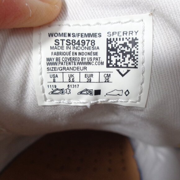 Sperry Women's Anchor Plushwave LTT White Leather Sneakers STS84978 Size 8 - Picture 4 of 7